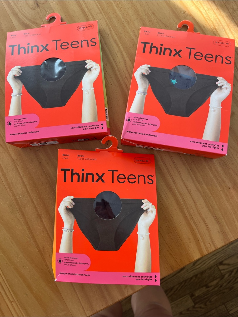 Thinx Teens Leakproof Bikini Underwear - Black
